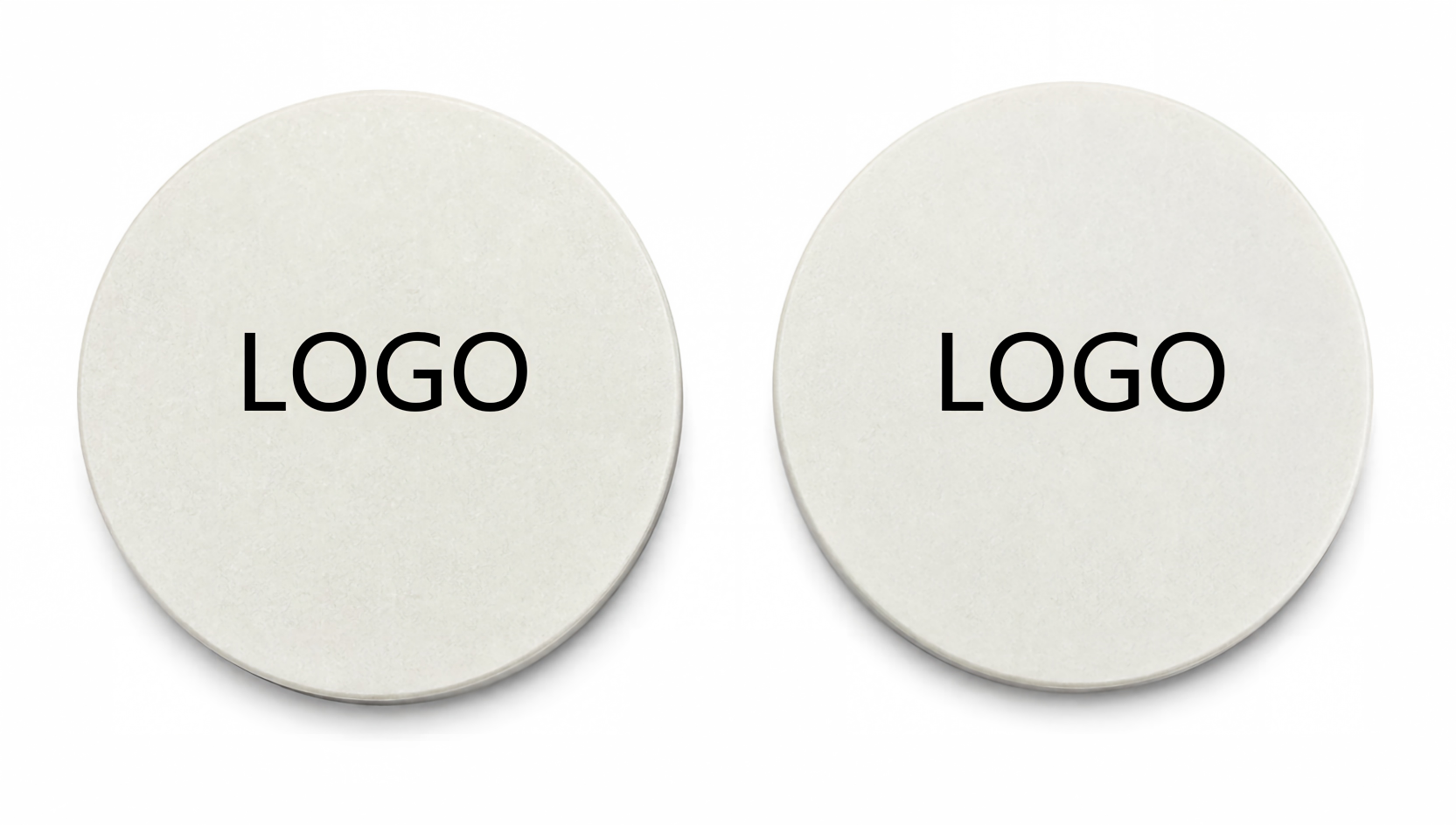 COASTERS--Environmental protection, engraving clear logo