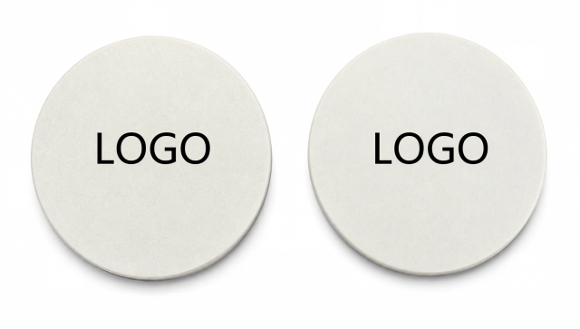 COASTERS--Environmental protection, engraving clear logo
