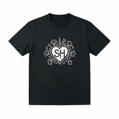 Love Shanghai Black Crewneck Tee Shirt