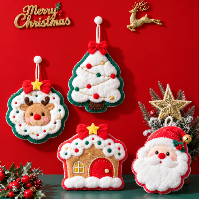 Christmas-Themed Hanging Hand Towels
