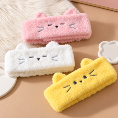 Cat Hook-and-Loop Fleece Headbands