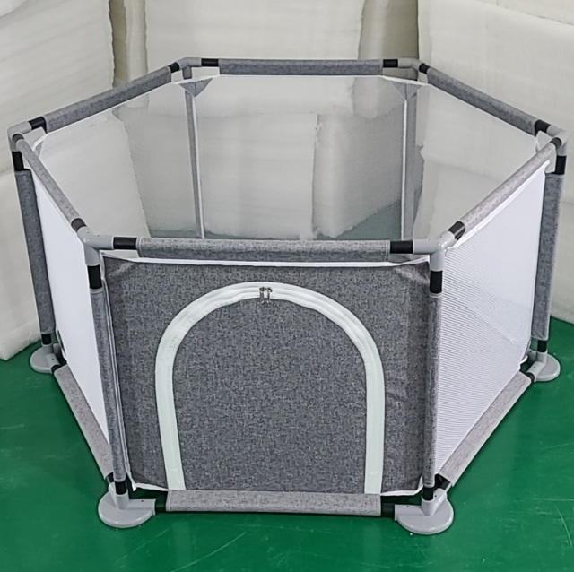 Kids Play Pen Yard Oxford Mesh Fabric Baby safety Portable Folding Baby Playpen
