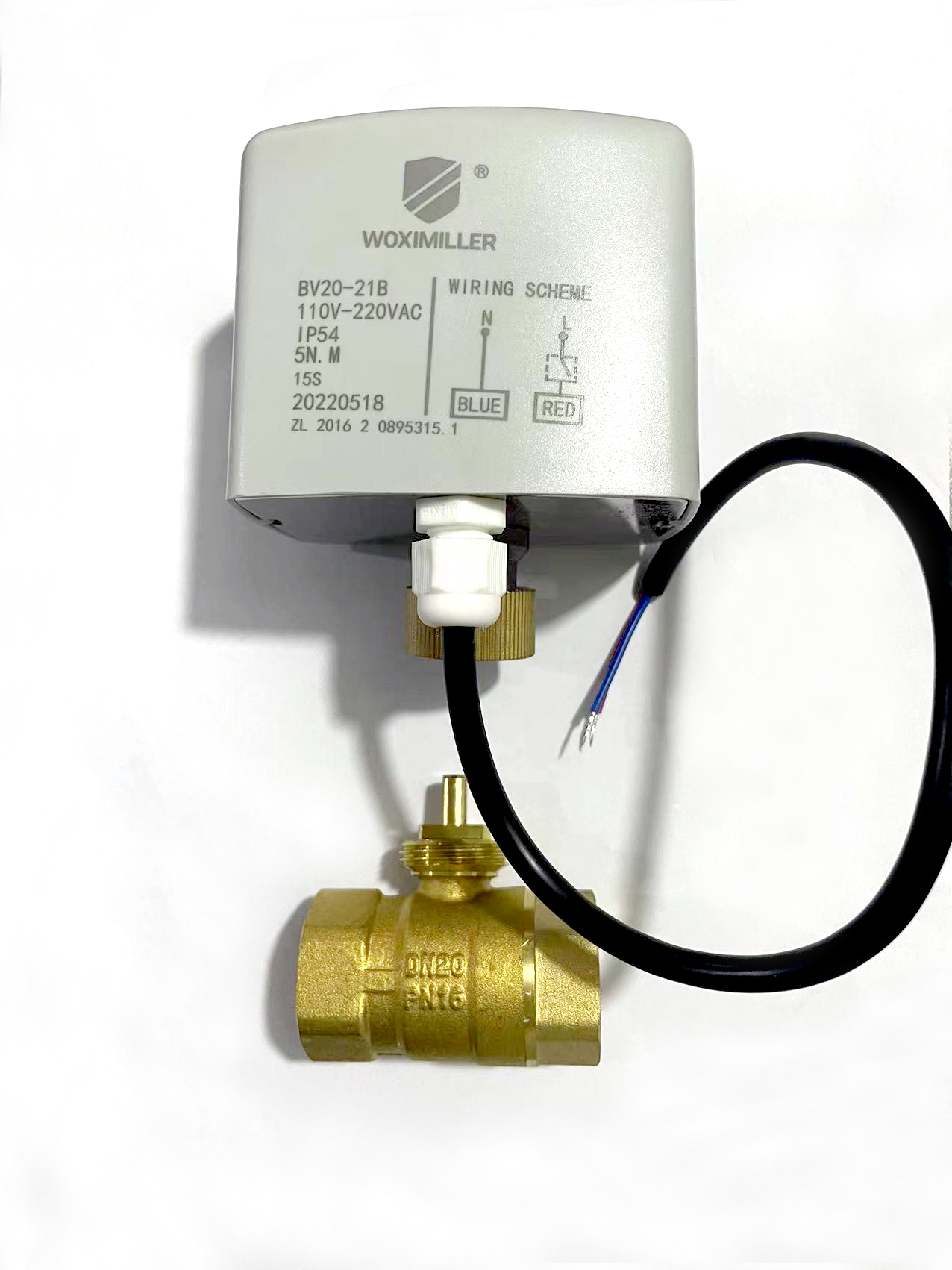 Electric two-way valve