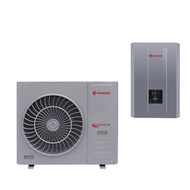 EU sell well R32 DC Inverter EVI 8-20KW monobloc air to water heat pump water heater for heating cooling with remote control