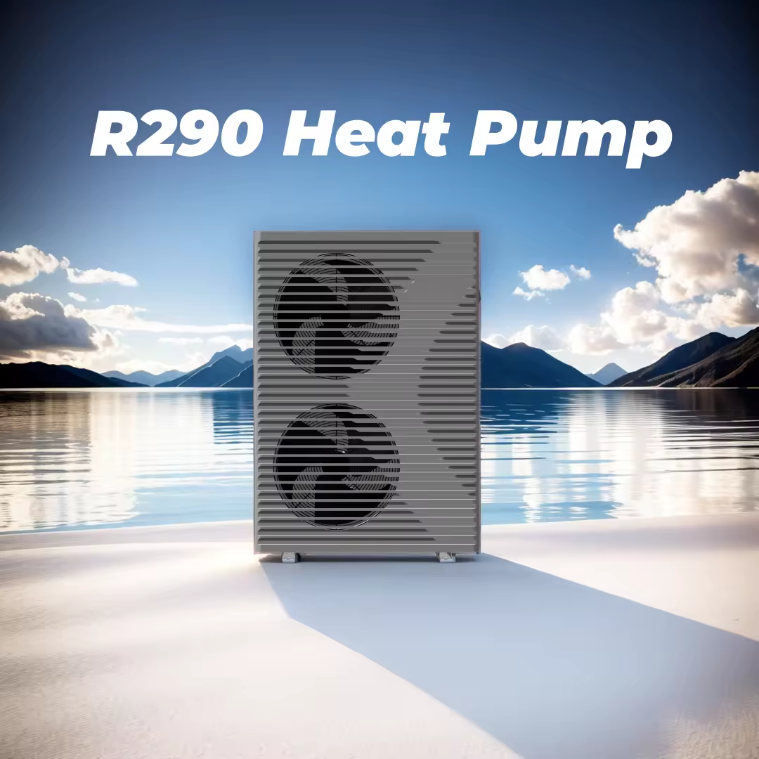 China brand R32 DC Inverter EVI 8-20KW split air to water heat pump water heater for heating cooling with remote control