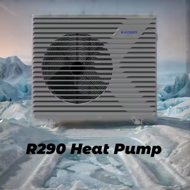 New Europe r290 all in one type heat pump heating 8kw ERP A+++ monoblock DC inverter evi dc air to water heat pump water heater