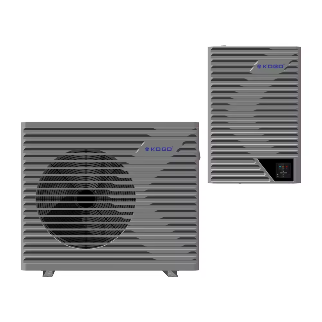 New EU R290 DC Inverter EVI 8-20KW monobloc air to water heat pump water heater for heating cooling with remote control