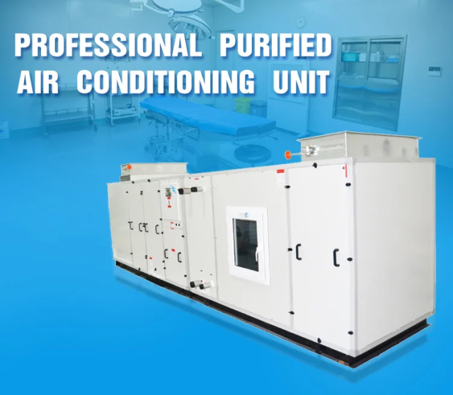 Commercial Heat Recovery Fresh Coil Central Air Handling Unit AC System Vertical Standard Ceiling Custom HVAC Air Conditioner
