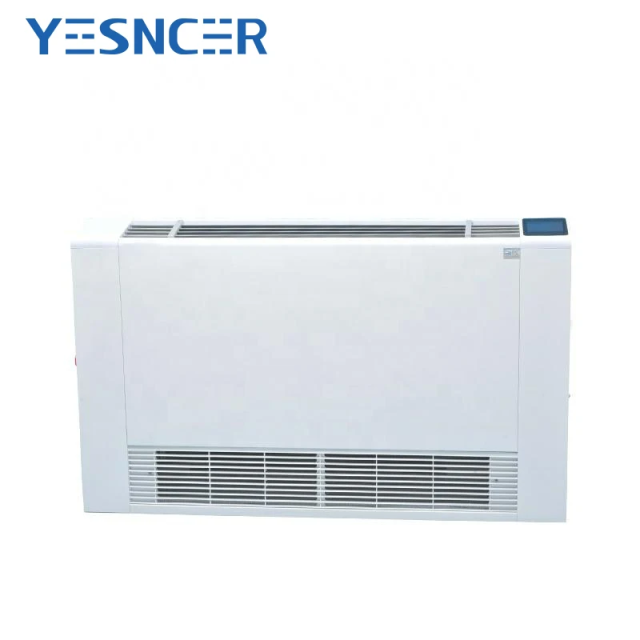 Hot sale Villa decoration ultra thin exposed water based floor standing fancoil fcu fan coil unit for heating in winter