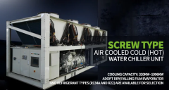 جديد عالي الكفاءة R134a مبرد المياه المنزلية المبردة بالهواء PLC المكونات الأساسية مصانع التصنيع مزارع البيع بالتجزئة دوامة الحرارة