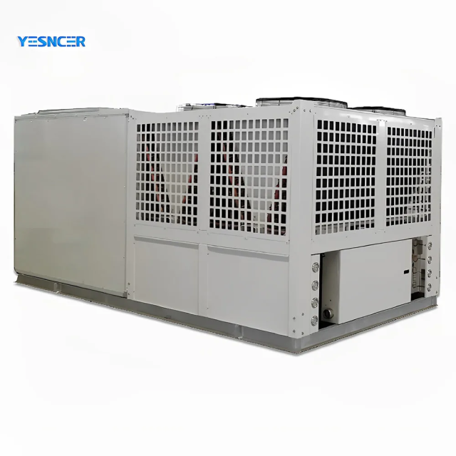 Hot Selling T3 Rooftop AC Unit Energy Saving Variable Frequency Air-Cooled with New Motor PLC Multi-Functional Processing Hotels