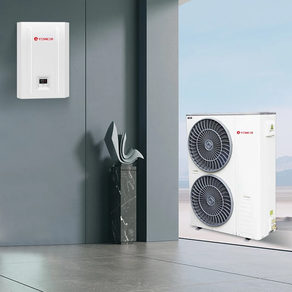 Split air to water cooling cooling and heating small household winter heating outdoor fan coil unit split heat pump
