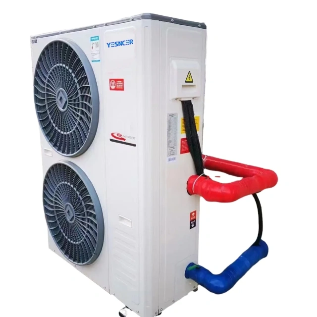 Split air to water cooling cooling and heating small household winter heating outdoor fan coil unit split heat pump