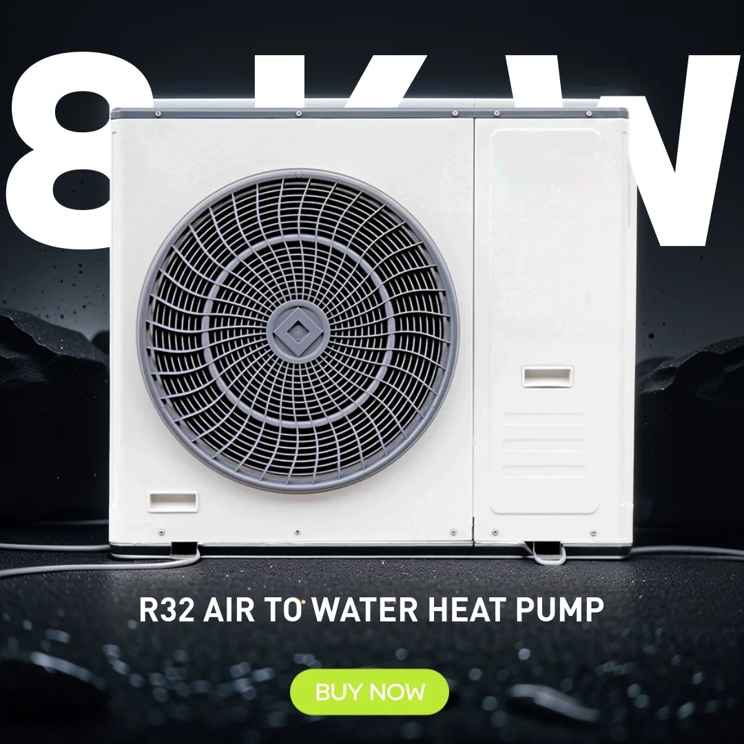 DC inverter EVI ERP A+++ monobloc R290/10kW Air to Water Heat Pump with remote control