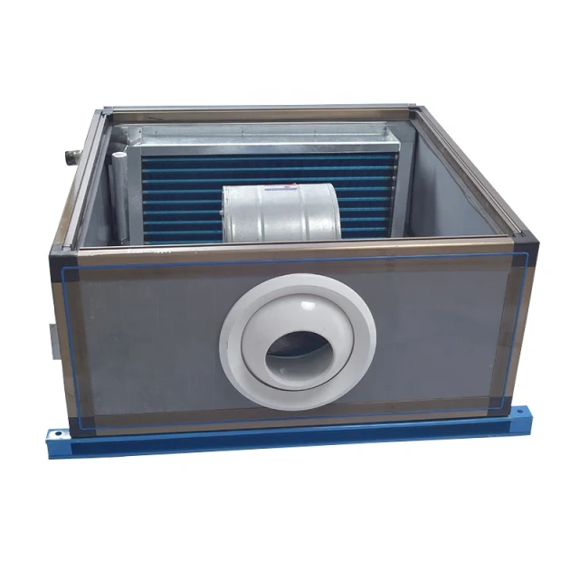 High-power concealed water-type silent ultra-thin multi-purpose Air Handler AHU Ceiling Horizontal Mounted Air Handling Unit
