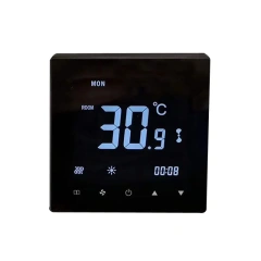 ترموستات ملف المروحة الرقمية، جهاز التحكم في درجة الحرارة، منظم حرارة ملف المروحة الذكي المثبت على الحائط، وحدة التحكم في وحدة ملف المروحة، ترموستات ملف مروحة واي فاي 3 سرعات