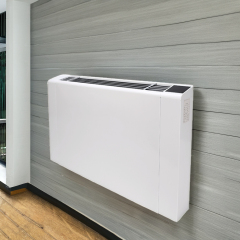 130mm Chilled Water Air Conditioner Floor Standing Fancoil Units Exposed Room Ultra Thin Fan Coil Unit for Heat Pump heating