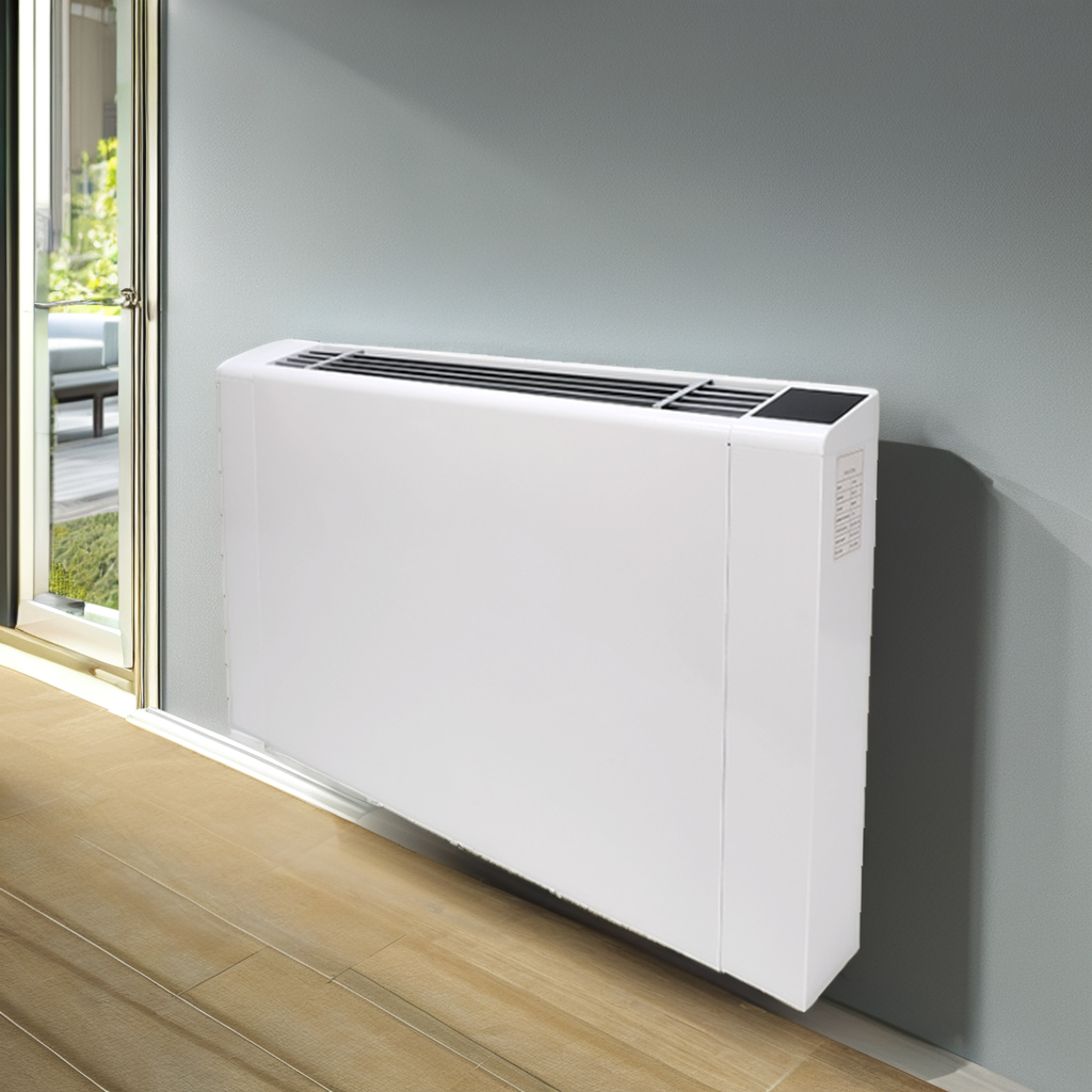 High Efficiency Ultra thin floor standing/wall mounted/ceiling mounted exposed Water fcu fan coil unit for hotels heating