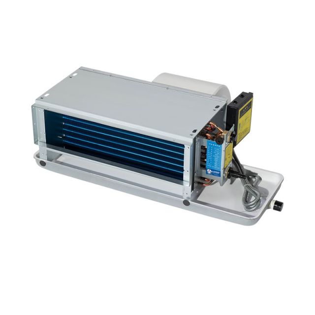 Horizontal fan coil radiators hydronic water cooled fcu chilled water ceiling mount fan coil units