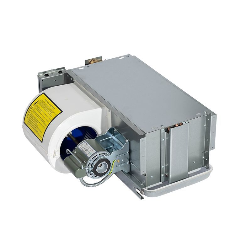 Horizontal fan coil radiators hydronic water cooled fcu chilled water ceiling mount fan coil units