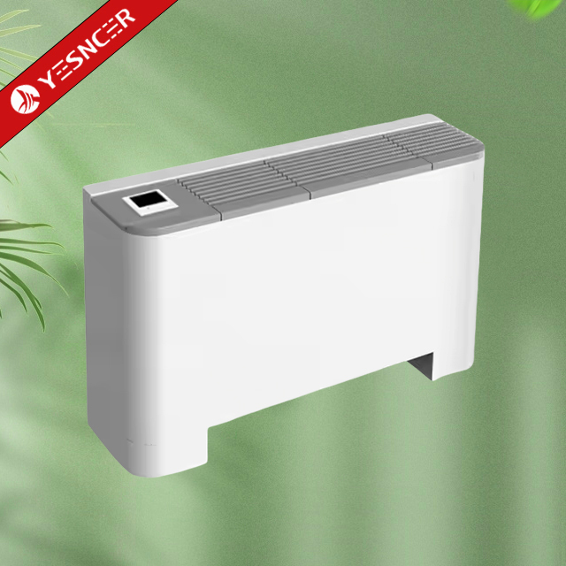 Hot-selling  Water chilled Central Air Conditioning Vertical Exposed Type Floor Standing  Fan Coil Units from Factory