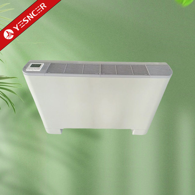 Hot-selling  Water chilled Central Air Conditioning Vertical Exposed Type Floor Standing  Fan Coil Units from Factory