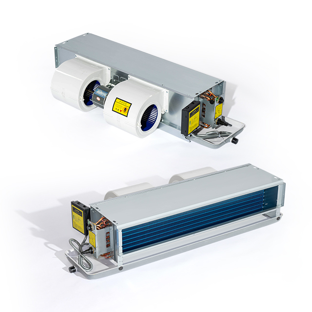 وحدة لفائف المروحة المخفية الأفقية - صندوق إرجاع الهواء اختياري، والذي يمكن أن يسهل التركيب، ويقلل من تكلفة البناء