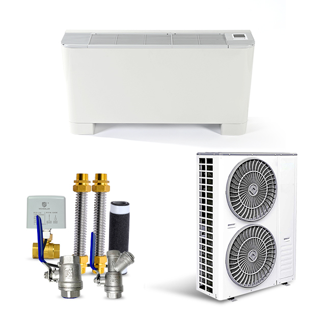 Hot-selling  Water chilled Central Air Conditioning Vertical Exposed Type Floor Standing  Fan Coil Units from Factory