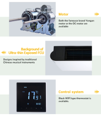 Elegant, environmentally friendly water-cooled fan coil units designed for four months of high temperatures