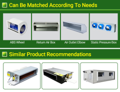 وحدة لفائف المروحة المخفية الأفقية - صندوق إرجاع الهواء اختياري، والذي يمكن أن يسهل التركيب، ويقلل من تكلفة البناء