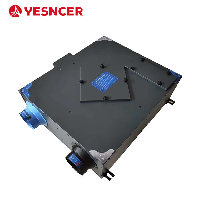 تهوية المنزل بالكامل ERV وحدة معالجة الهواء بمروحة العادم الصناعية لتبادل الهواء النقي للمنزل