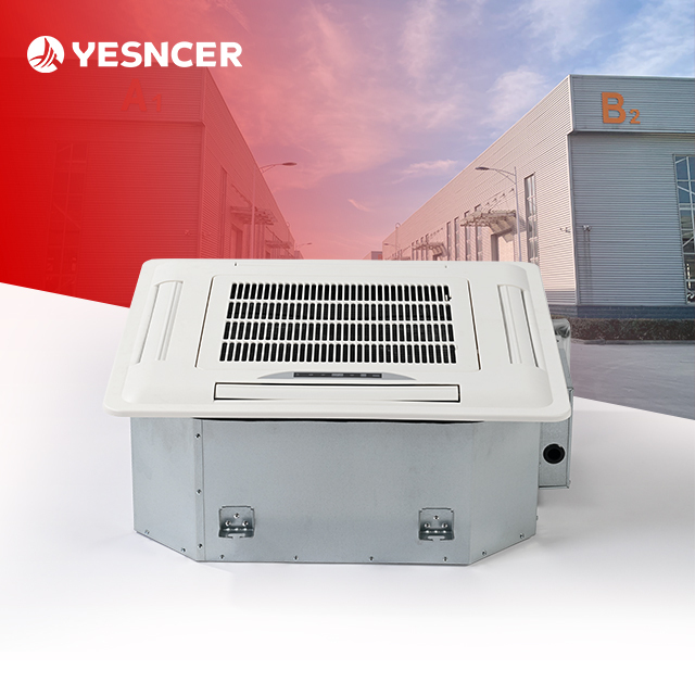 Commercial 30㎡ 40㎡ 50㎡ Cooling Cassette Fan Coil Chilled Water Ceiling-Concealed 4 Way Cassette Fun Fan Coils Units