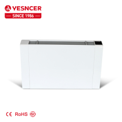 Europe CE 130mm 220V chilled Water fancoil exposed ultra thin Floor Standing/wall Slim fcu Fan Coil Unit for heating and cooling