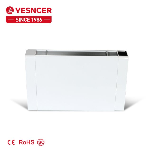 Europe CE 130mm 220V chilled Water fancoil exposed ultra thin Floor Standing/wall Slim fcu Fan Coil Unit for heating and cooling