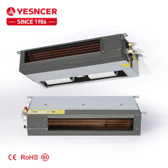 New 220V blcd motor horizontal concealed slim ducted water fan coils for Hotels, greenhouses, schools