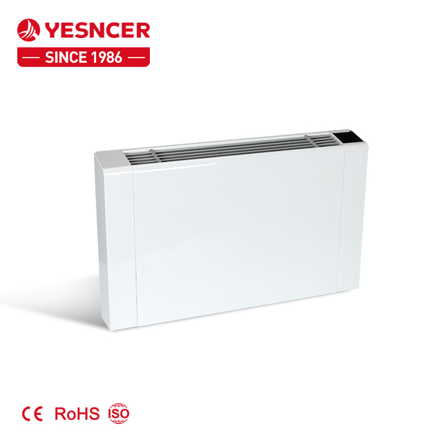 Professional Manufacturer Chilled water hydronic floor standing/wall mounted slim fcu fan coil unit for heating and cooling