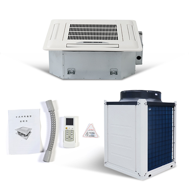 4-Way Cassette Fan Coil Unit | Ceiling Mounted Chilled Water FCU for Hotels, Offices & Schools