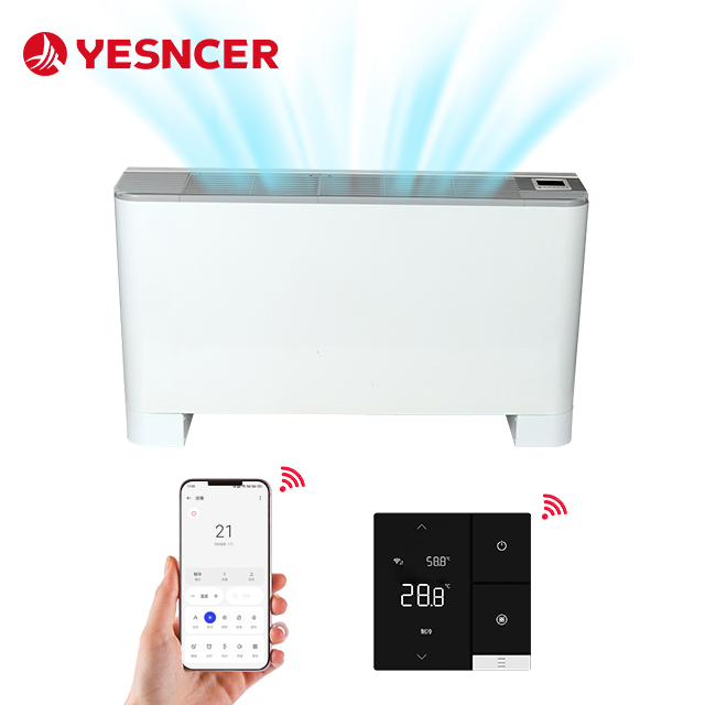 Water exposed vertical CE certification and white color fan coil units