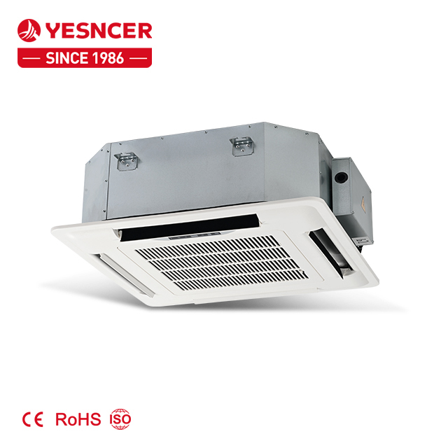 4-Way Cassette Fan Coil Unit | Ceiling Mounted Chilled Water FCU for Hotels, Offices & Schools