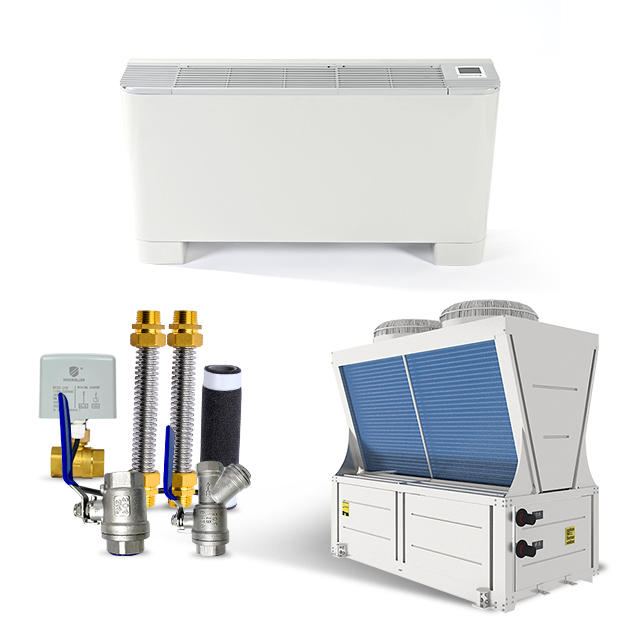 Water exposed vertical CE certification and white color fan coil units