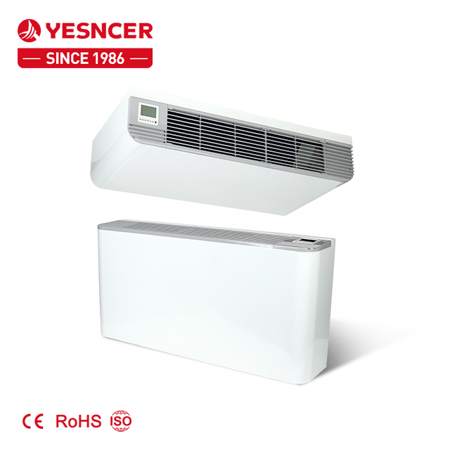 Hot-selling  Water chilled Central Air Conditioning Vertical Exposed Type Floor Standing  Fan Coil Units from Factory