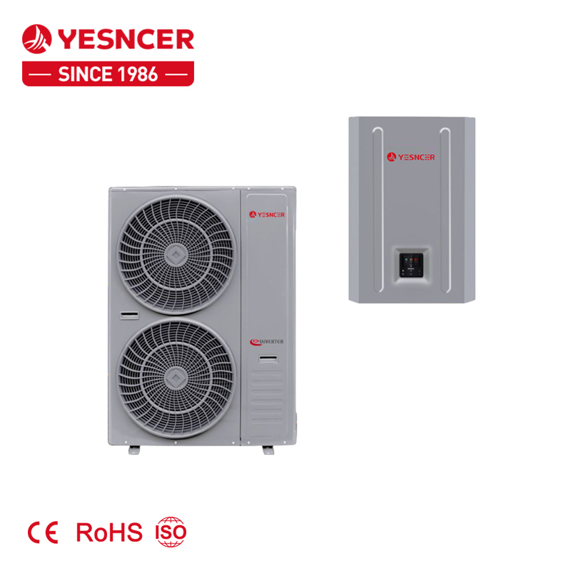 EU sell well R32 DC Inverter EVI 8-20KW monobloc air to water heat pump water heater for heating cooling with remote control