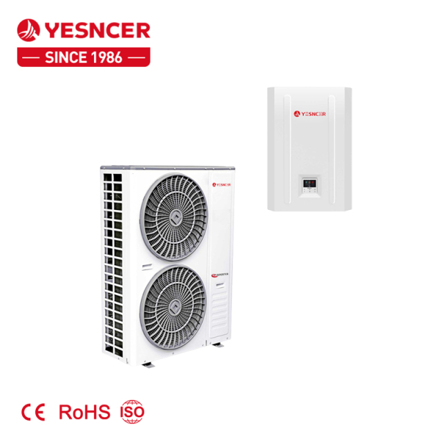 الاتحاد الأوروبي بيع جيدا R32 تيار مستمر العاكس EVI 8 20kw قطعة واحدة الهواء إلى الماء مضخة الحرارة سخان المياه للتدفئة