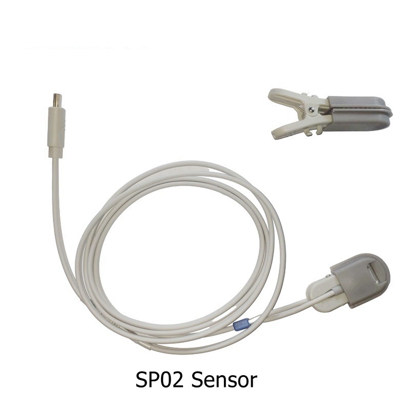 Accessories for AM6200 Veterinary Monitor, SpO2 Sensor, ECG Cable, BP Cuffs