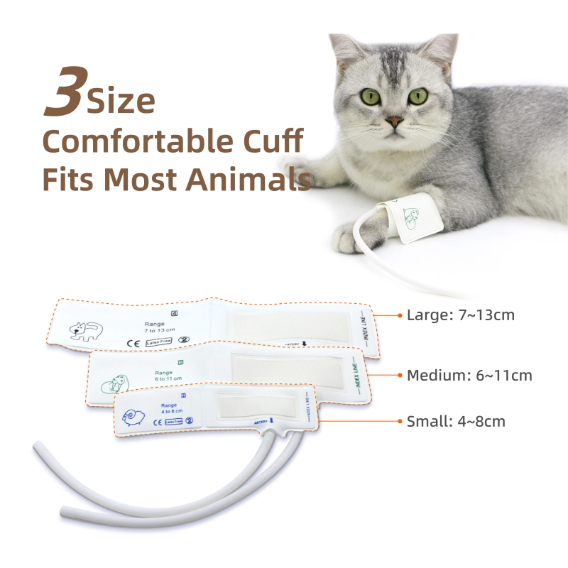 Pepultech BMN35 Veterinary Blood Pressure Monitor BP Monitor for Cat Dog Small Animal Pulse Rate Rechargeable Bluetooth APP