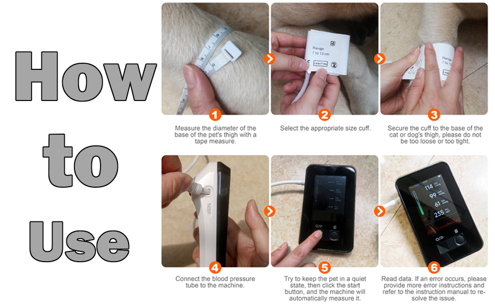 Pepultech Veterinary Blood Pressure Monitor BP Monitor for Cat Dog Small Animal Pulse Rate Rechargeable Bluetooth APP Veterinary Blood Pressure Monitor, Automatic Digital BP Machine for Dogs Cat,Silent Operation Feline Blood Pressure Monitor,3.5 inc