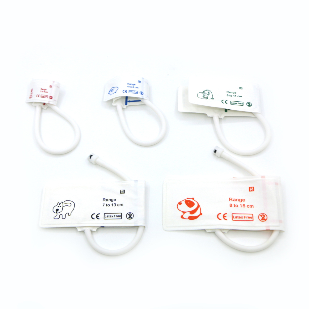 Pepultech Durable Veterinary Blood Pressure Cuffs,Animal Blood Pressure Cuff,5 Different Sizes Disposable Pet Sphygmomanometer Cuff Accessories,Fit Most Veterinary Monitor Pack of 6 - Size # 1-5