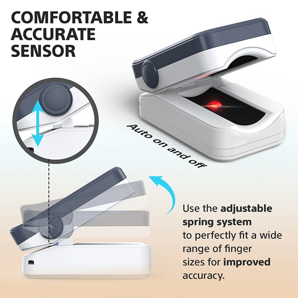 Fingertip Pulse Oximeter BM1000C Bluetooth with TFT LCD Display for Oxygen Saturation and Heart Rate Monitoring Monitor (SpO2) with Pulse Rate Measurements,Portable Finger O2 Meter with OLED Screen for Home Use and Sports,Battery Powered Inluded