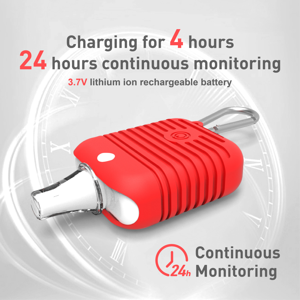 Pepultech  Mini Veterinary Monitor 6 Parameters Portable Dog Cat Health Veterinary Pulse Oximeter Monitor for Dogs, Rechargeable Spo2 Oximeter Monitor for Cats, Bluetooth ECG Monitor Equipment for Pets, Portable Non-Contact Thermometer,Easy Operation & BL