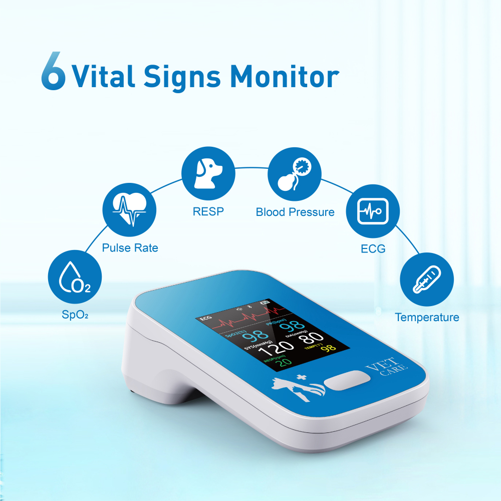 Veterinary Monitor for Cat Dog 6 Parameters AM6200 Vet Mini Monitor Multi-parameter Clinic Vet Hospital Use